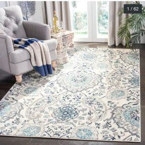 SAFAVIEH Madison Belle Paisley Area Rug - 8' x 10' - Cream/Light Grey